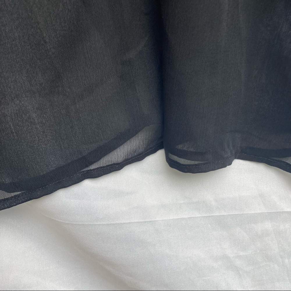 Wassio Sheer Black Cover Up, Size Large - Picture 5 of 6